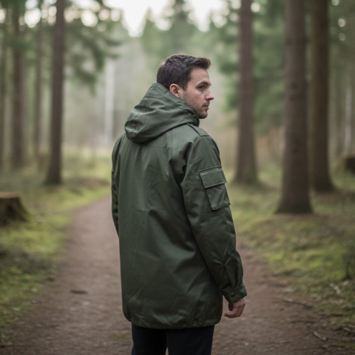 Waterproof-breathable lined military parka - Image 3