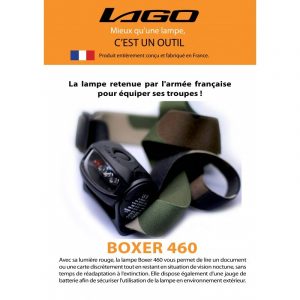 Lampada frontale Lago Boxer 460