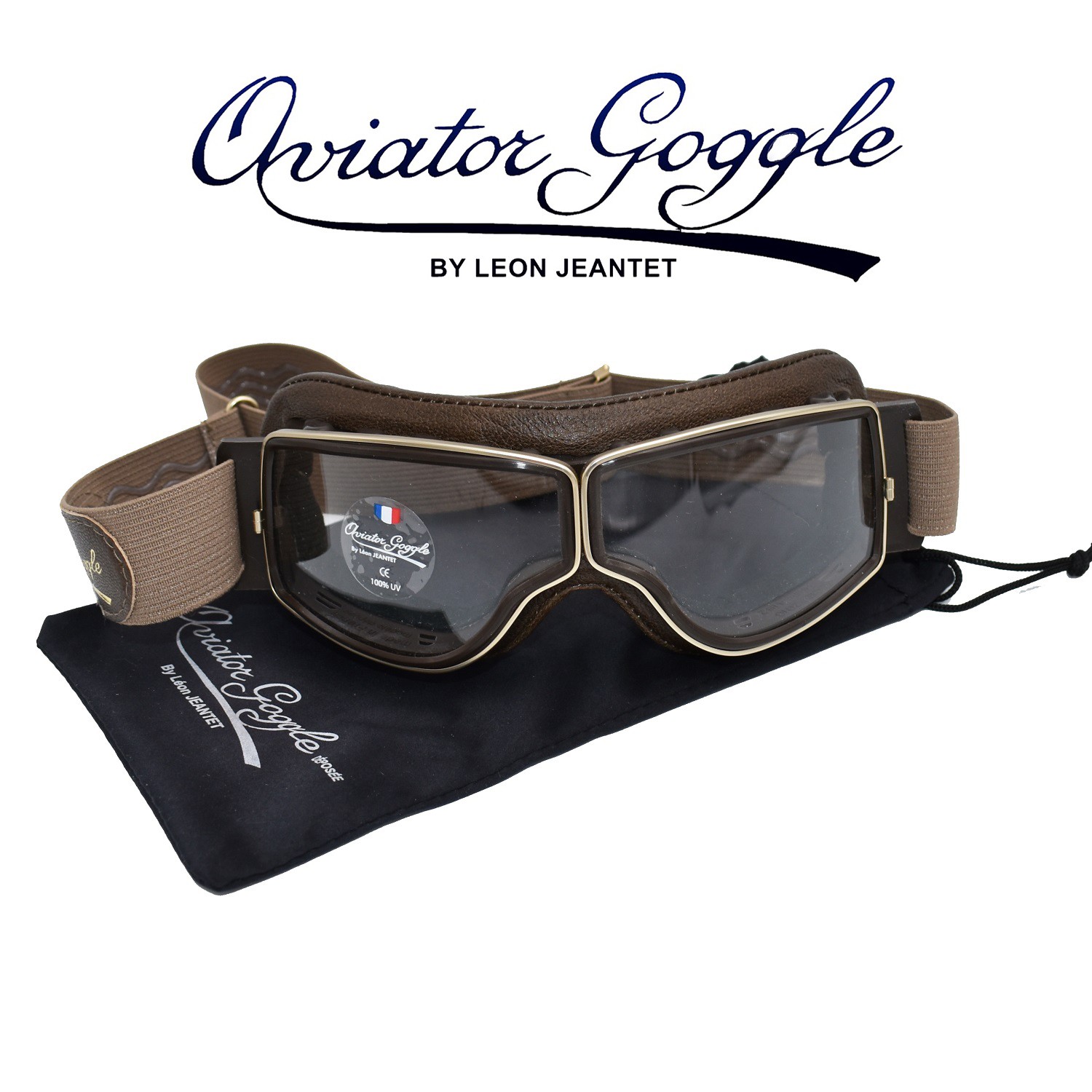 Gafa de Aviador Mod.4182 T2 (marrón envejecido, dorado, incoloro)