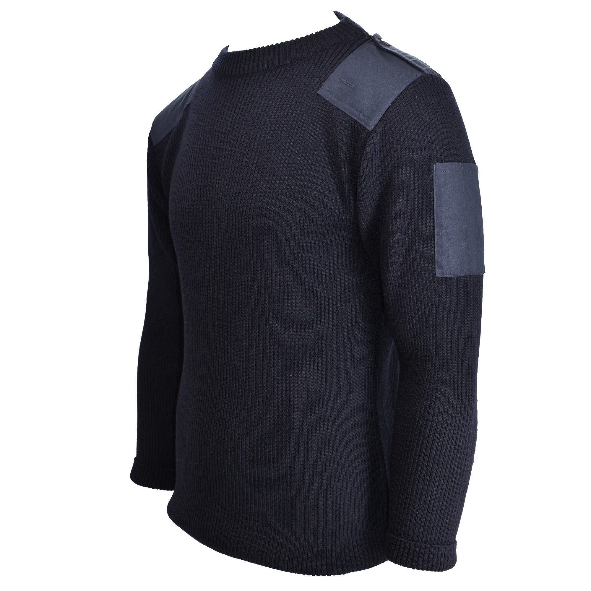 Navy Officer jersey sweater (Merino wool)