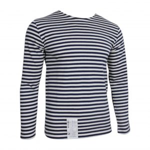 Autentica telnyashka russa in cotone naturale - cappello da marinaio della Marina Militare