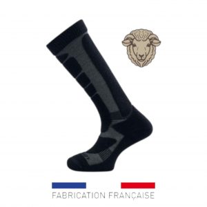Chaussettes mi-bas Baroudeur "Climat froid" (laine Mérinos)