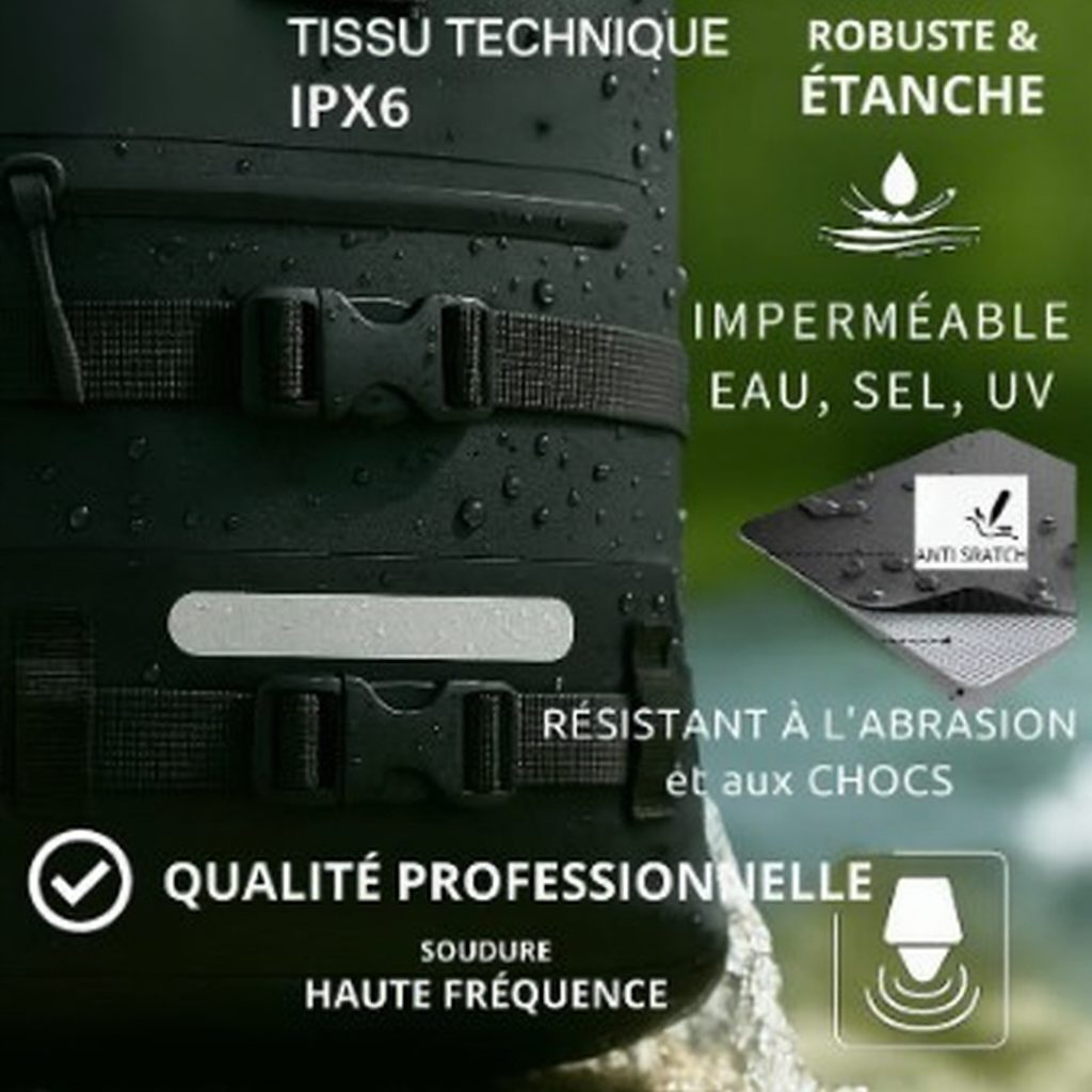 Zaino impermeabile modulare FD Marine 20/40L (nero) - immagine 2