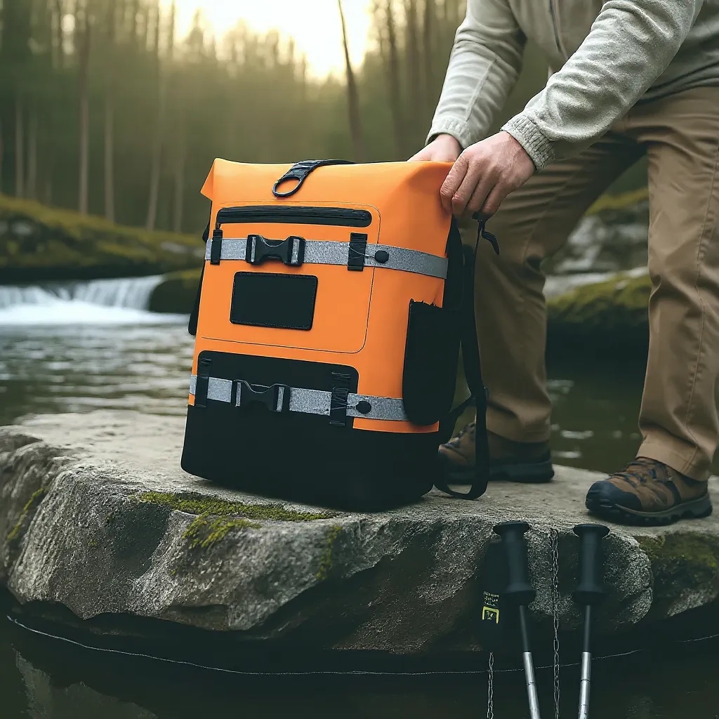 FD Marine 20/40L Modularer wasserdichter Rucksack (orange) – Bild 9