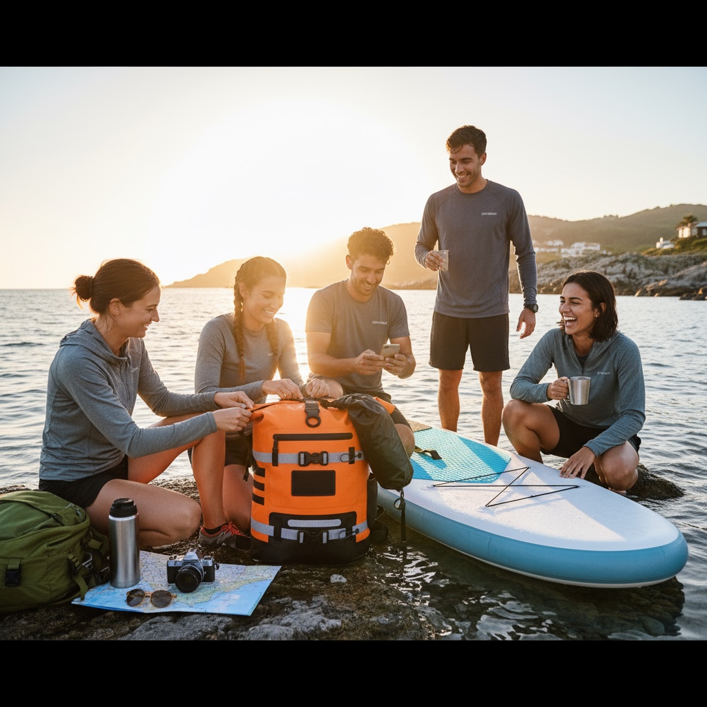 FD Marine 20/40L Modularer wasserdichter Rucksack (orange) – Bild 10