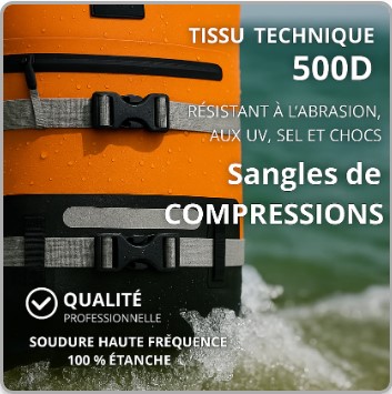 FD Marine 20/40L Modularer wasserdichter Rucksack (orange) – Bild 7