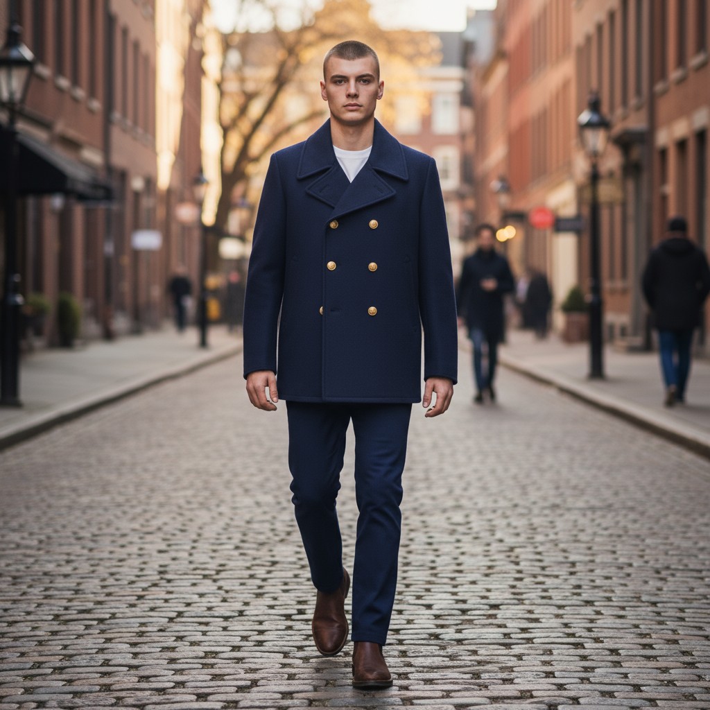 Abrigo marinero (azul marino) - Imagen 3