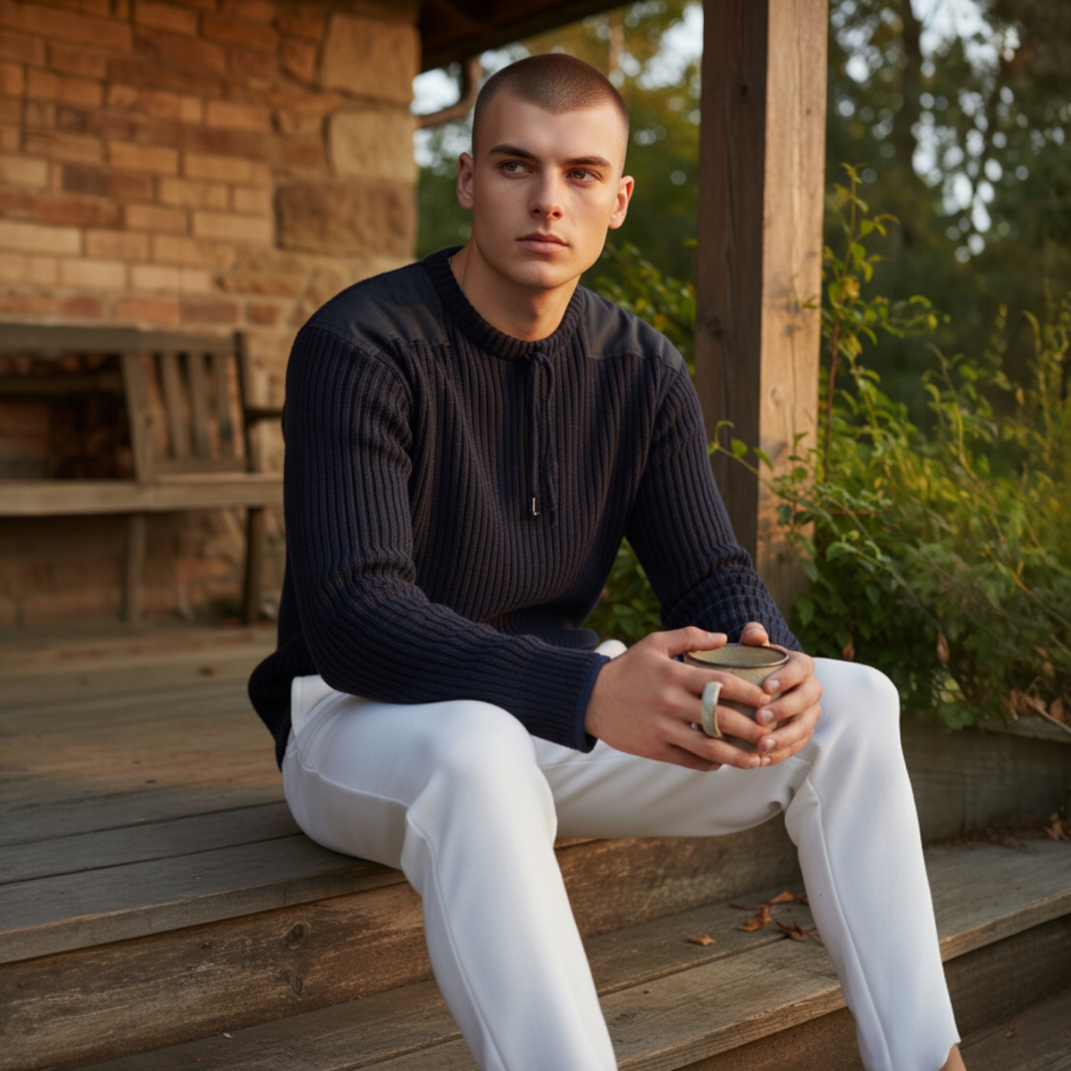 Woolly Pully "The 1945" Bond pullover (navy) - Image 4