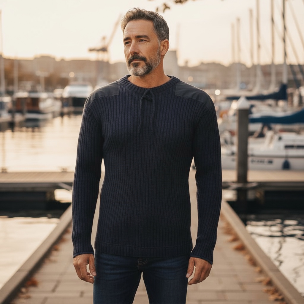 Woolly Pully "The 1945" Bond pullover (navy) - Image 3