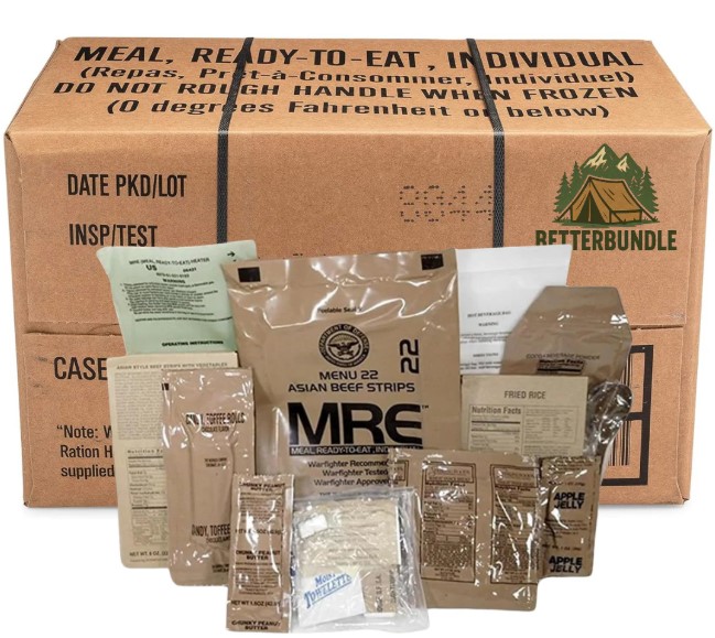 Razione MRE autoriscaldante di 24 ore - Pasto pronto dell'esercito americano - immagine 3