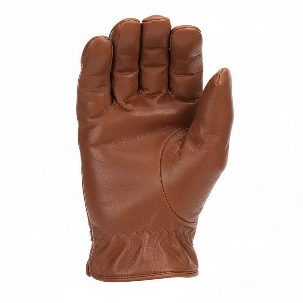 LongHorn brown leather gloves: guaranteed winter warmth and outdoor grip - Image 2